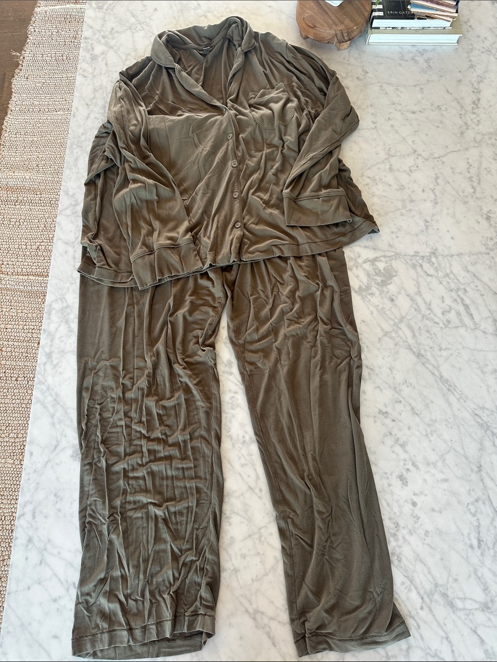 Skims Ribbed Pajama Set